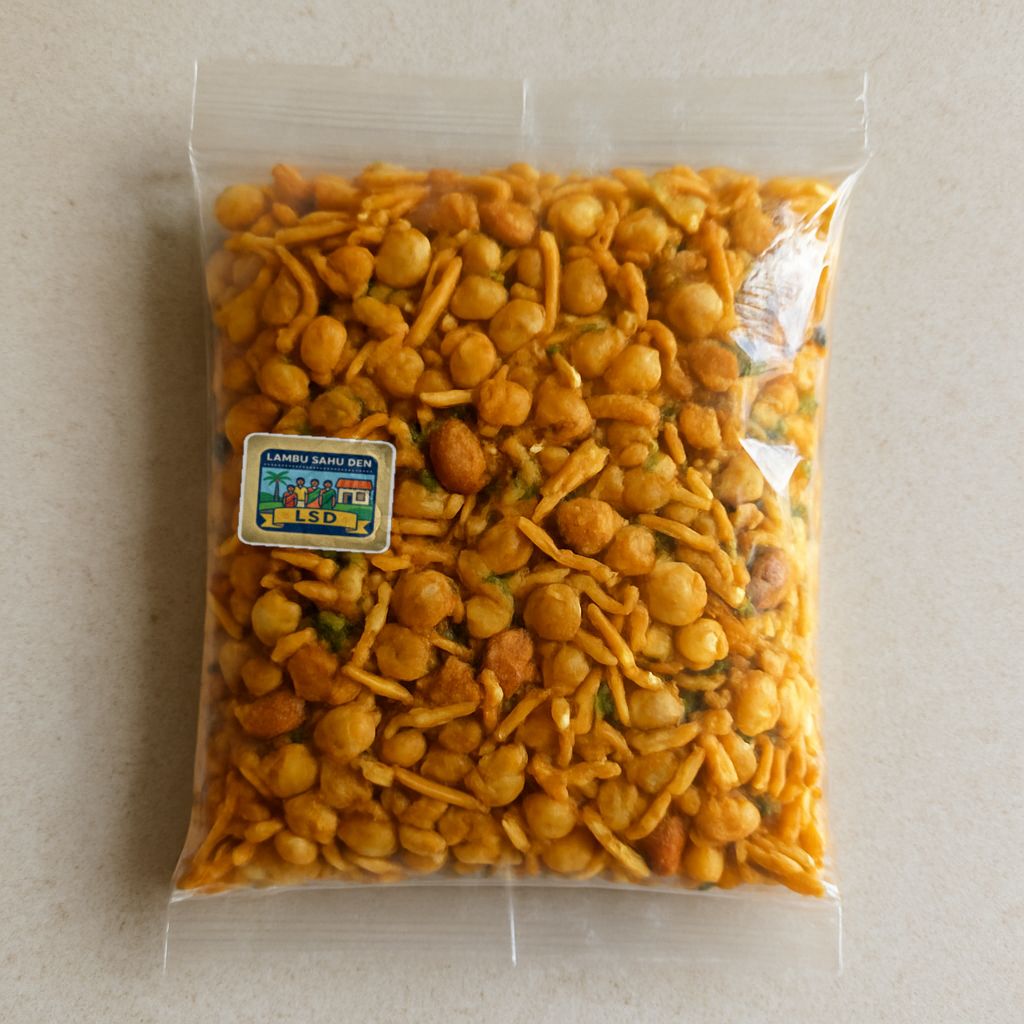 Lambu Sahu Den's corn chaat mix