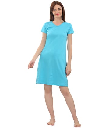 Zebu Cotton Night Dress - Multi Color