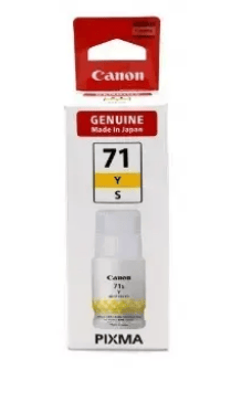 CANON INK BOTTLE 71 YELLOW SMALL 40ML Gi71SY CANON INK BOTTLE 71 YELLOW SMALL 40ML Gi71SY