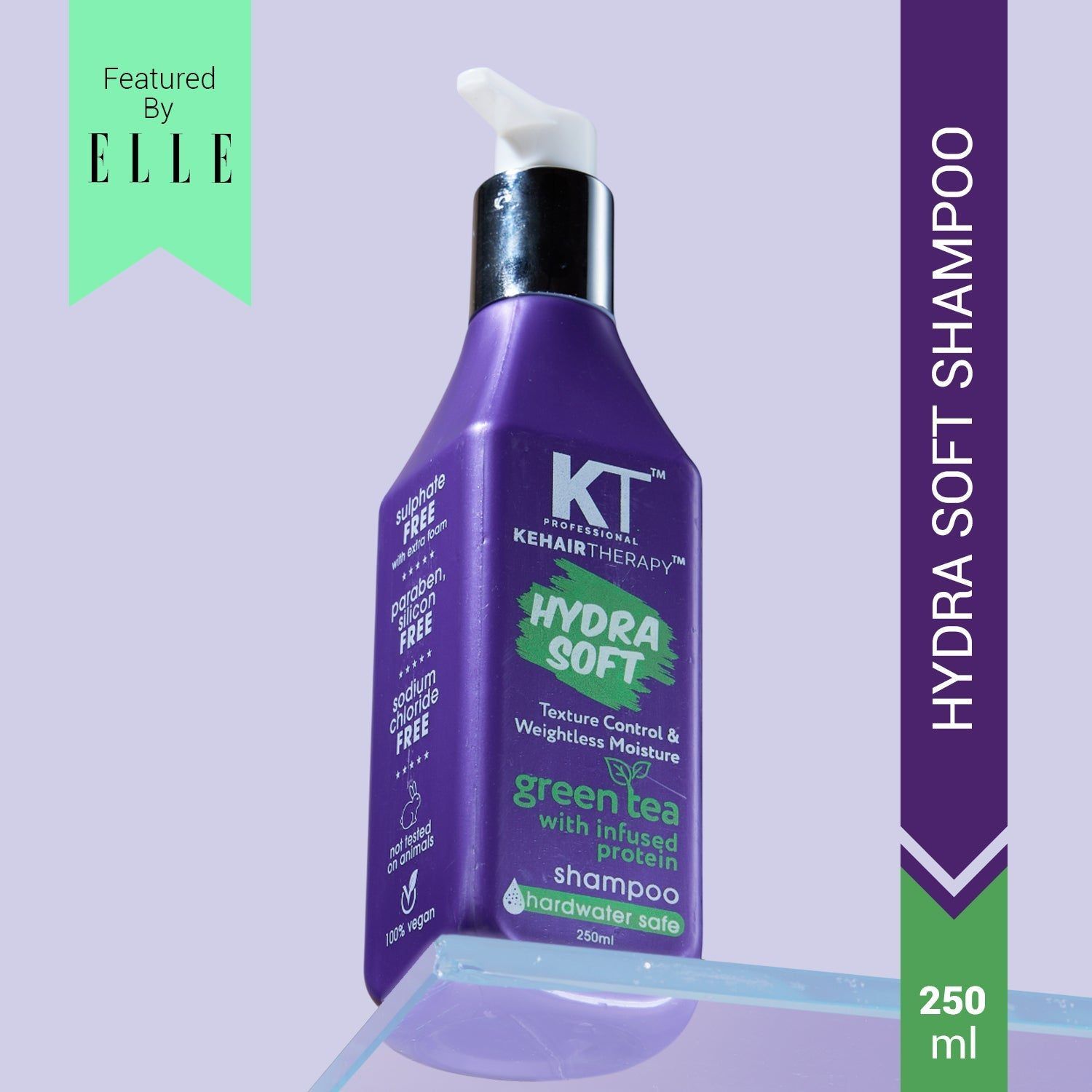 KT Professional Hydra Soft Shampoo, Lightweight Moisture & Texture Control - 250ml