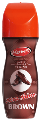 Maxwax Liquid Shoe Polish 75 ml - Brown