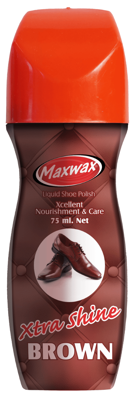 Maxwax Liquid Shoe Polish 75 ml - Brown