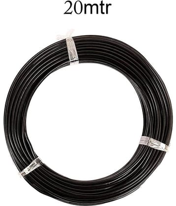 Premium Quality PVC Coated Cloth Drying Black Wire (20mtr)