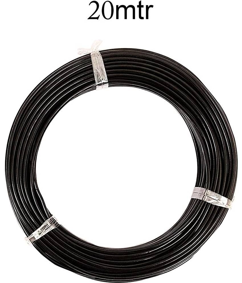Premium Quality PVC Coated Cloth Drying Black Wire (20mtr)