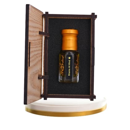 alnaqi fragrances Shams Al Hind Attar Perfume Oil | Arabian Attar Unisex | Alcohol Free Roll On | Long Lasting Concentrated Perfume Oil | Spicy Woody Oriental Hindi Notes