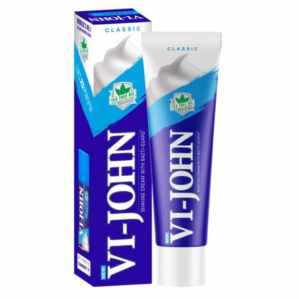 VI-JOHN Classic  Shaving Cream 125gm (Pack of 12)