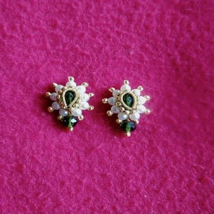 Moti Flower Earings