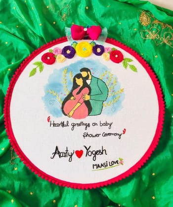 Baby Shower Embroidery Gift