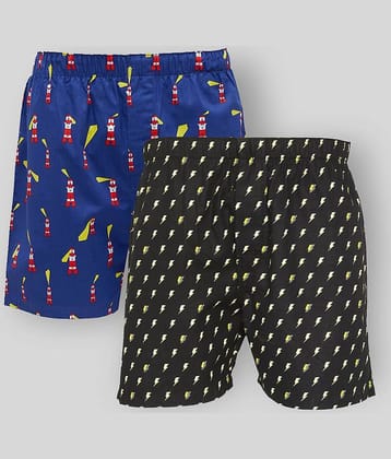 XYXX Pack of 2 Cotton Boxers For Men's ( Multicolor )