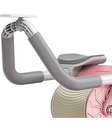 Professional Plank Ab Wheel Roller Wheel Fitness Equipment Home Gym Ab Machine Workout (Pink) Pack of 1