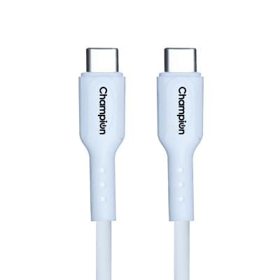 Champion 65W Type-C to Type-C Cable - SuperVOOC Fast Charging & Data Sync for Smartphones,iPad, Macbook Air/Pro, 1M Champion 65W Type-C to Type-C Cable - SuperVOOC Fast Charging & Data Sync for Smartphones,iPad, Macbook Air/Pro, 1M