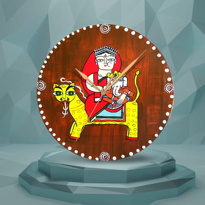 Kalighat Art on Round Clock DIY Kit by Penkraft