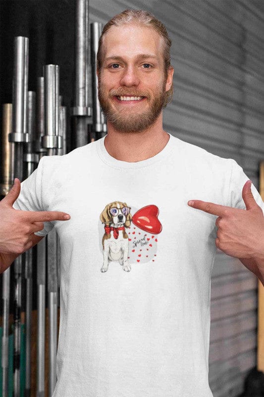 Round Neck T-Shirt (Men) - Beagle Furever Love (11 Colours)