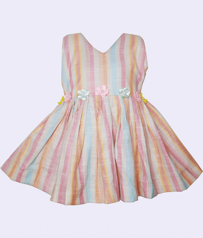 harshvardhanmart.com Cotton A-line Dress For Girls ( Pack of 1 , Multi )