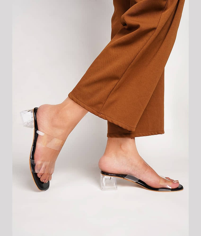 JM Looks Black Women's Sandal Heels