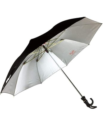 K. C. Paul & Sons 2 Fold Polyester Black Umbrella K. C. Paul & Sons 2 Fold Polyester Black Umbrella