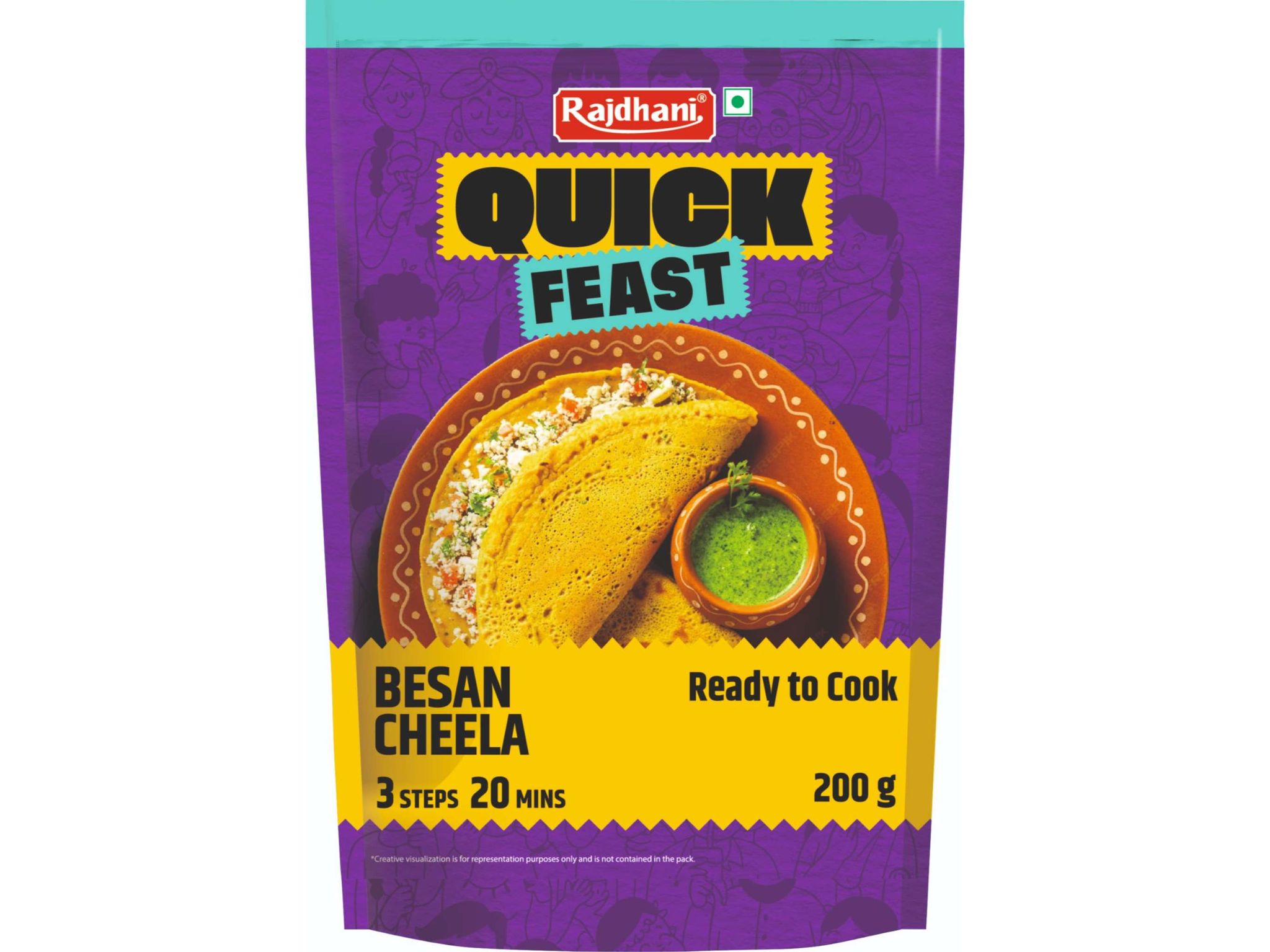 Rajdhani Besan Cheela 200gm