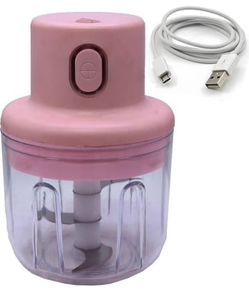 JMALL - USB Rechargeable Multicolor Electric Push Button Chopper 50W