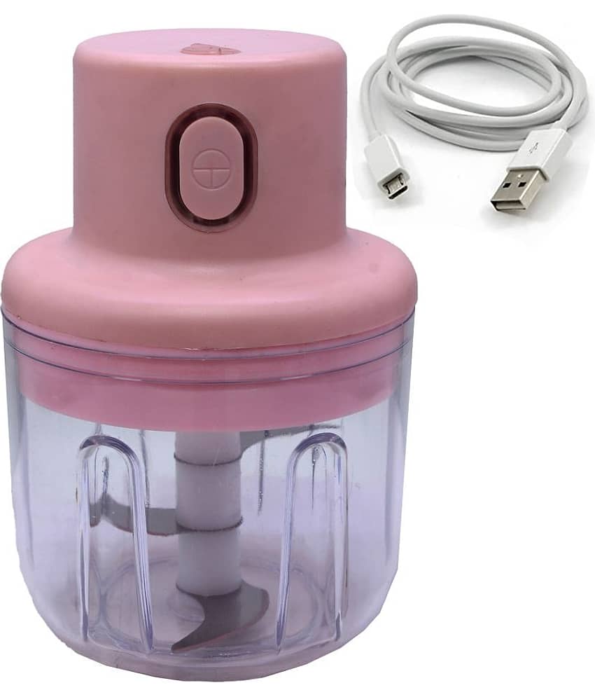 JMALL - USB Rechargeable Multicolor Electric Push Button Chopper 50W