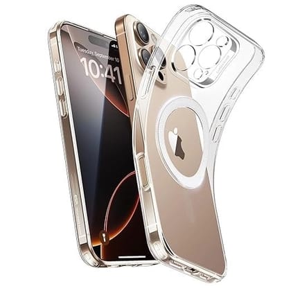 iPhone 16 Pro Max case | Transparent Slim Protective Case | Shockproof TPU Cover | Wireless Charging Compatible | Thin Soft Case for iPhone 16 Pro Max