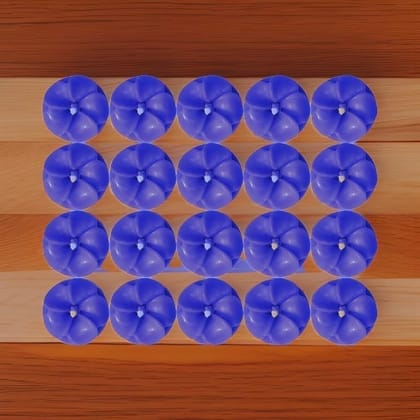 SS Enterprise Floating Candles SOYA Wax Candles Home Decor | Smoke Free Floating Candles Diwali Candle | Burning Time 3 Hrs Pack of 20 Unscented Candles (Blue) SS Enterprise Floating Candles SOYA Wax Candles Home Decor | Smoke Free Floating Candles Diwali Candle | Burning Time 3 Hrs Pack of 20 Unscented Candles (Blue)