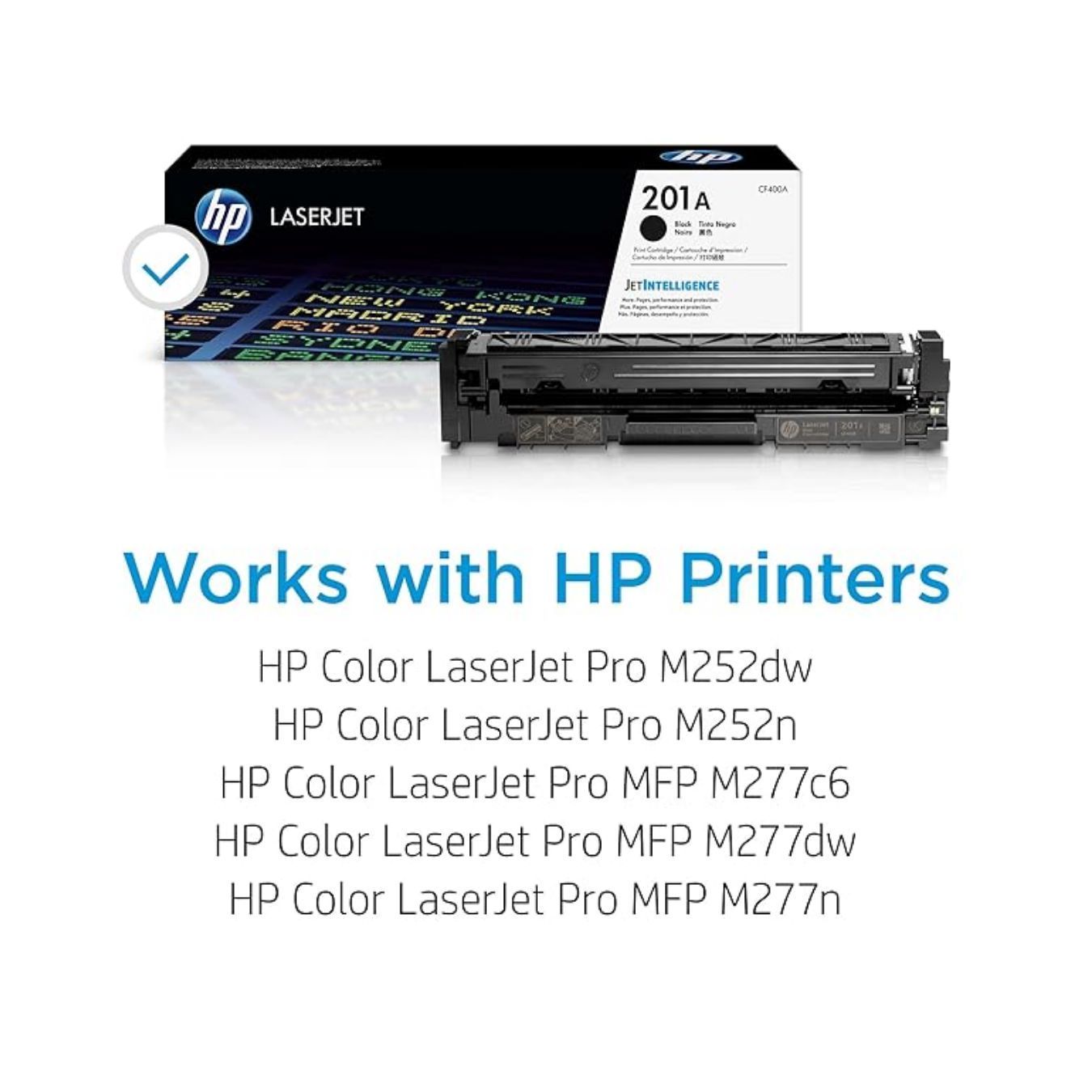 HP 201A Black Original LaserJet Toner Cartridge (CF400A)