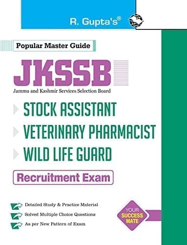 JKSSB: Stock Assistant, Veterinary Pharmacist, Wild Life Guard Recruitment Exam Guide [Paperback] [Mar 25, 2025] RPH Editorial Board