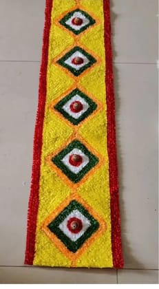 Saptpadi mat rangoli