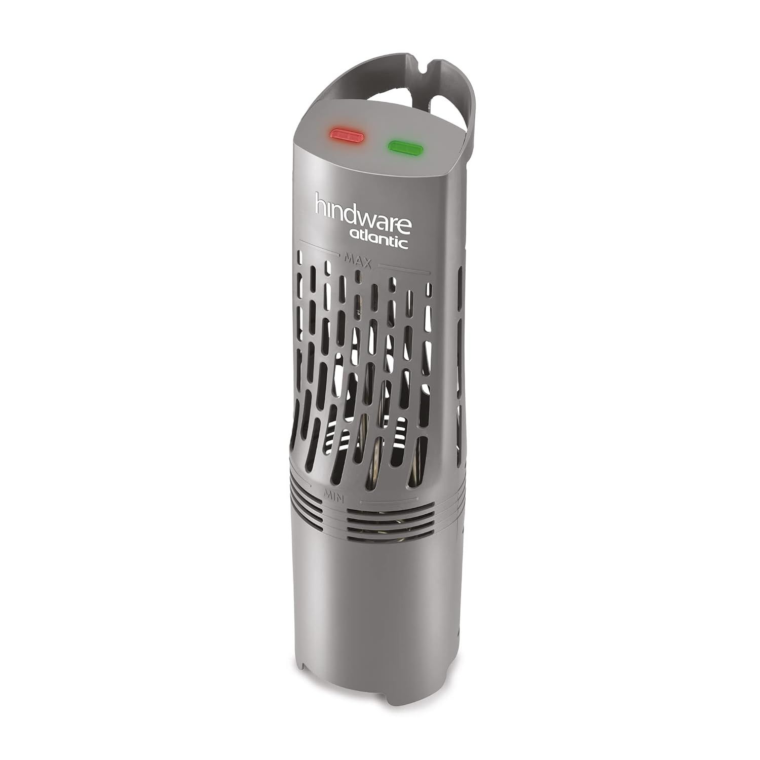 Hindware Atlantic Kweik 1.5kW Portable Wall Mount Water Heater With Thermostat and Shockproof Super Safe Shield Design and Overheat Protection - Grey