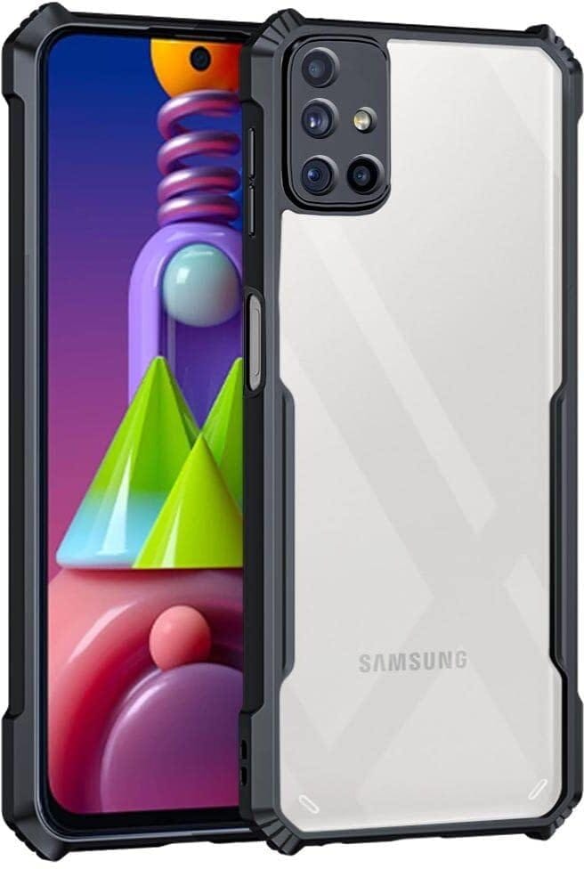 PLUGTECH Slim Shockproof Case | Matte Black Soft | Drop Protection | Precise Cutouts | Premium Mobile Cover for Samsung Galaxy M51