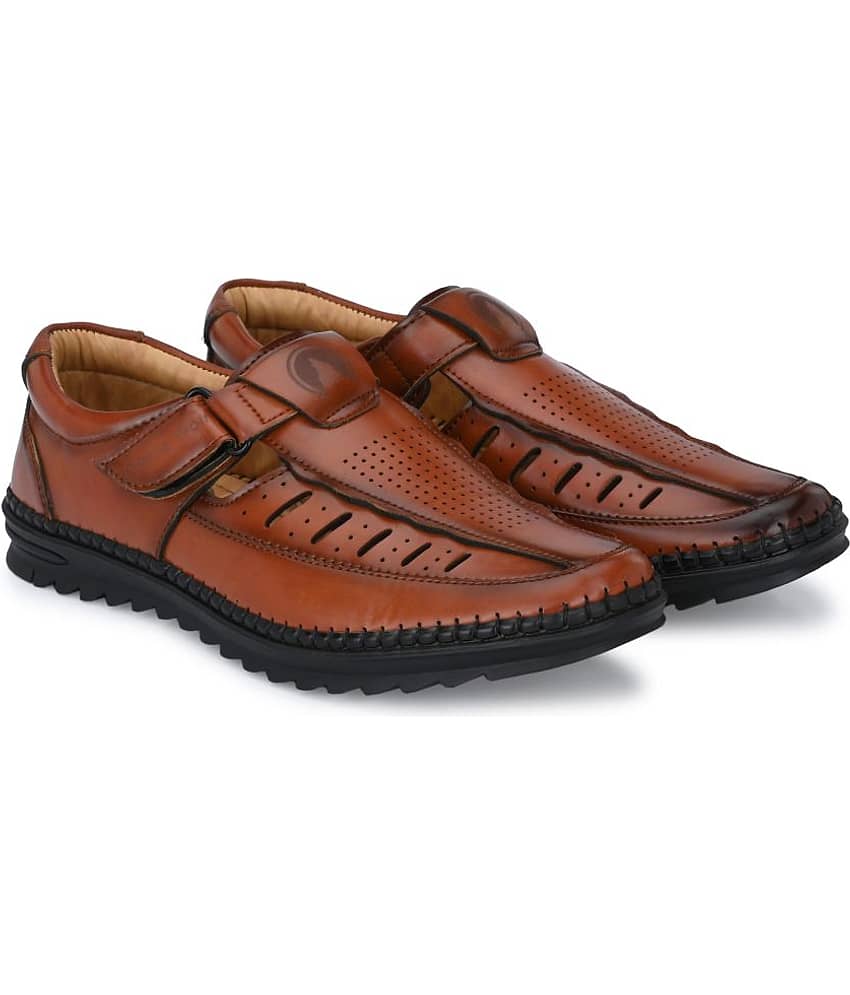 Rising Wolf - Tan Men's Sandals