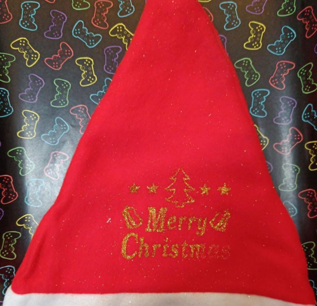 Esmi- *Glitter Valvet Feel Christmas cap* ( Price 25 rs each moq 12 N Above )