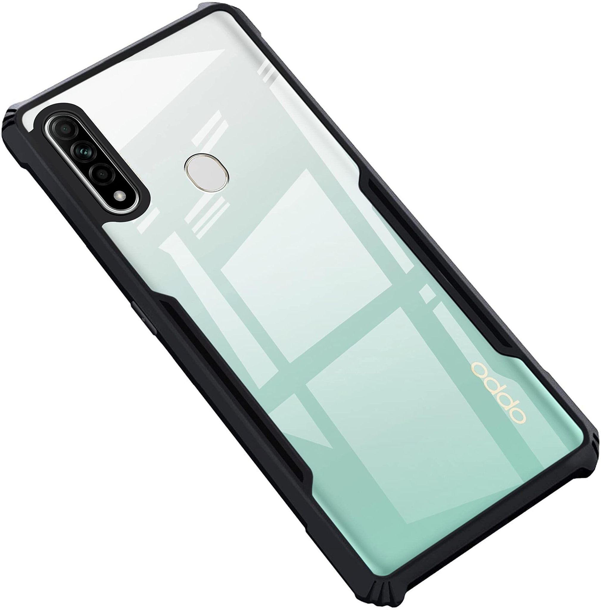 PLUGTECH Slim Shockproof Case | Matte Black Soft | Drop Protection | Precise Cutouts | Premium Mobile Cover for Oppo A31