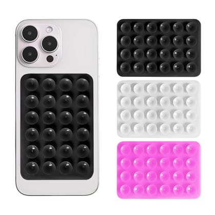 Sounce Suction Phone Case (Pack of 3) Anti-Slip Silicone Sticky Back Cover with 24 Suction Cups for Hands-Free Mounting on Mirrors, Tiles, Showers, Car Dashboards, and More Sounce Suction Phone Case (Pack of 3) Anti-Slip Silicone Sticky Back Cover with 2 Sounce Suction Phone Case (Pack of 3) Anti-Slip Silicone Sticky Back Cover with 24 Suction Cups for Hands-Free Mounting on Mirrors, Tiles, Showers, Car Dashboards, and More Sounce Suction Phone Case (Pack of 3) Anti-Slip Silicone Sticky Back Cover with 2