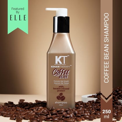 KT Professional Coffee Bean Shampoo, Hair Fall Control with Coffee & Argan Oil - 250ml