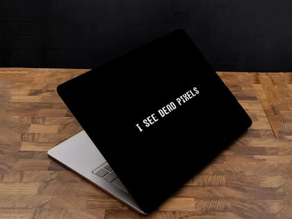 Adefex Laptop Skin Sticker for all laptop & notebook - Abstract I See Dead Pixels