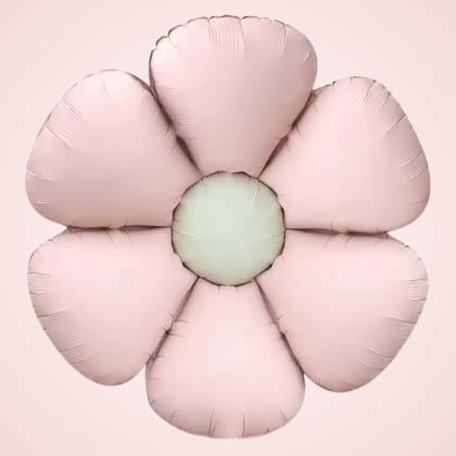 Pastel Pink Flower Shaped Balloon - Air Filled Only - 24 inches - 1PC
