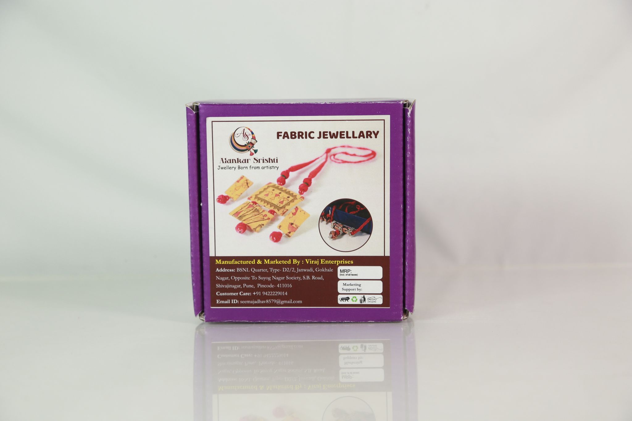 Fabric Jewellery (Necklace)set