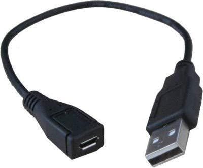 Micro USB Female to USB Male Cable OTG for Morpho 1300 E2, E3, Fingerprint Scanner, Mantra, Morpho, Startek, Cogent to Laptop Pc Mobile and Tablet