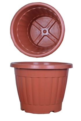 12 Inch Durable Plastic Flower Pot for Garden and Patio