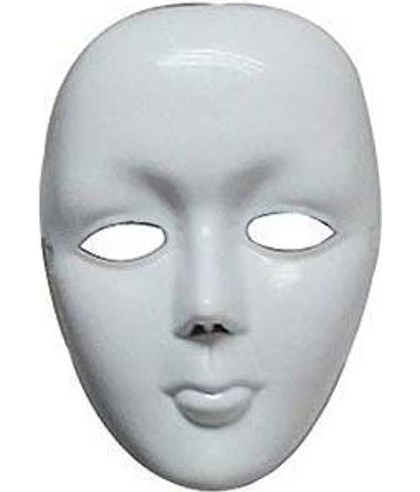 Kaku Fancy Dresses Mime Face For Dance/Hip Hop Dance  Face/Dancing  Face For Kids/Halloween  Face - White for Girls and Boys