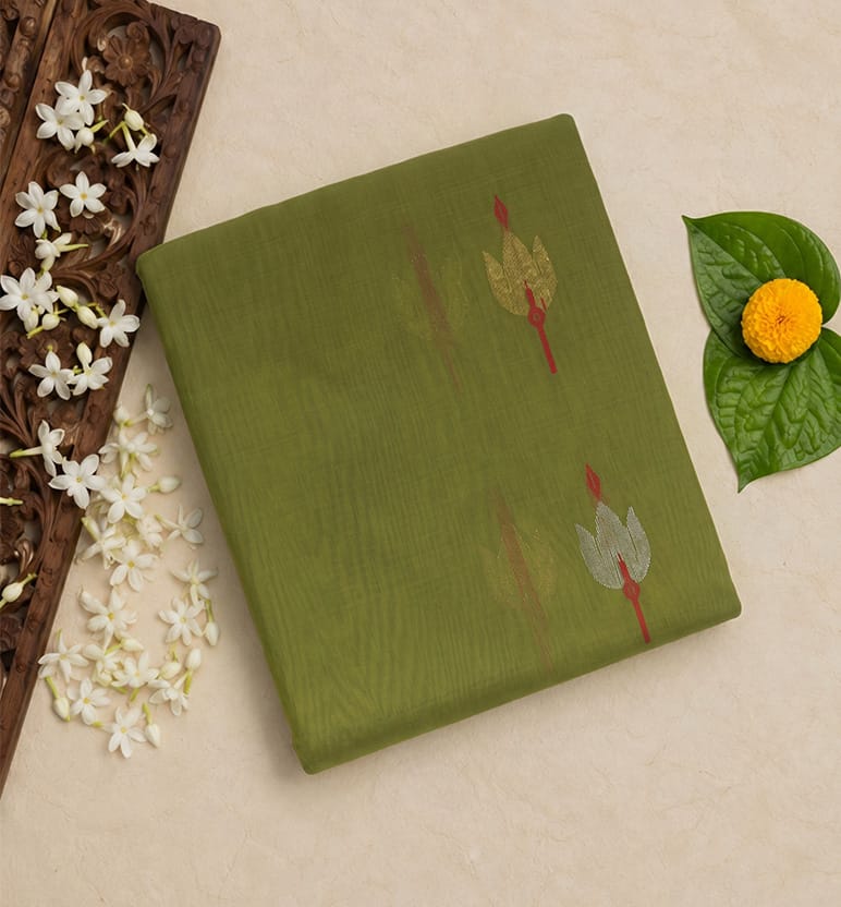 Handloom Chanderi Silk By Cotton Saree