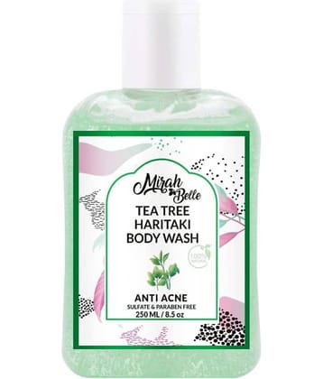 Mirah Belle Tea Tree – Haritaki Anti Acne For Healing Acne, Pimples,Paraben, GMO-Free. Body Wash 250 mL