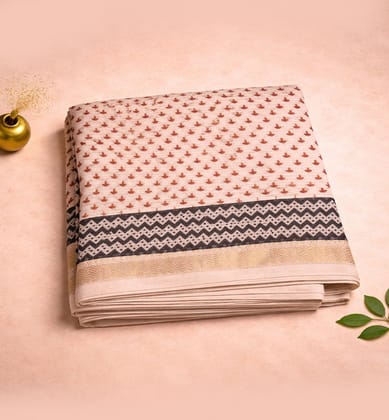 Bagh Hand Block Printed Cotton Saree – Traditional Natural Dye Drape Bagh Hand Block Printed Cotton Saree – Traditional Natural Dye Drape
