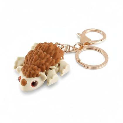 Vinglits Wild Beasts 3D Printed Keychains – Articulated Animal Toys, Pocket-Friendly Keyrings, Stress Relief Desk Toys for Kids & Adults, Collectible Accessories (Hoppy - The HedgeDog)