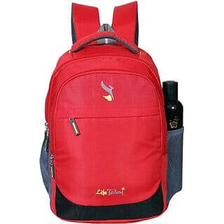 15.6 Inch Laptop Backpack 25 LTR Bag for School, College and Office Bags 25 L Backpack (Red)