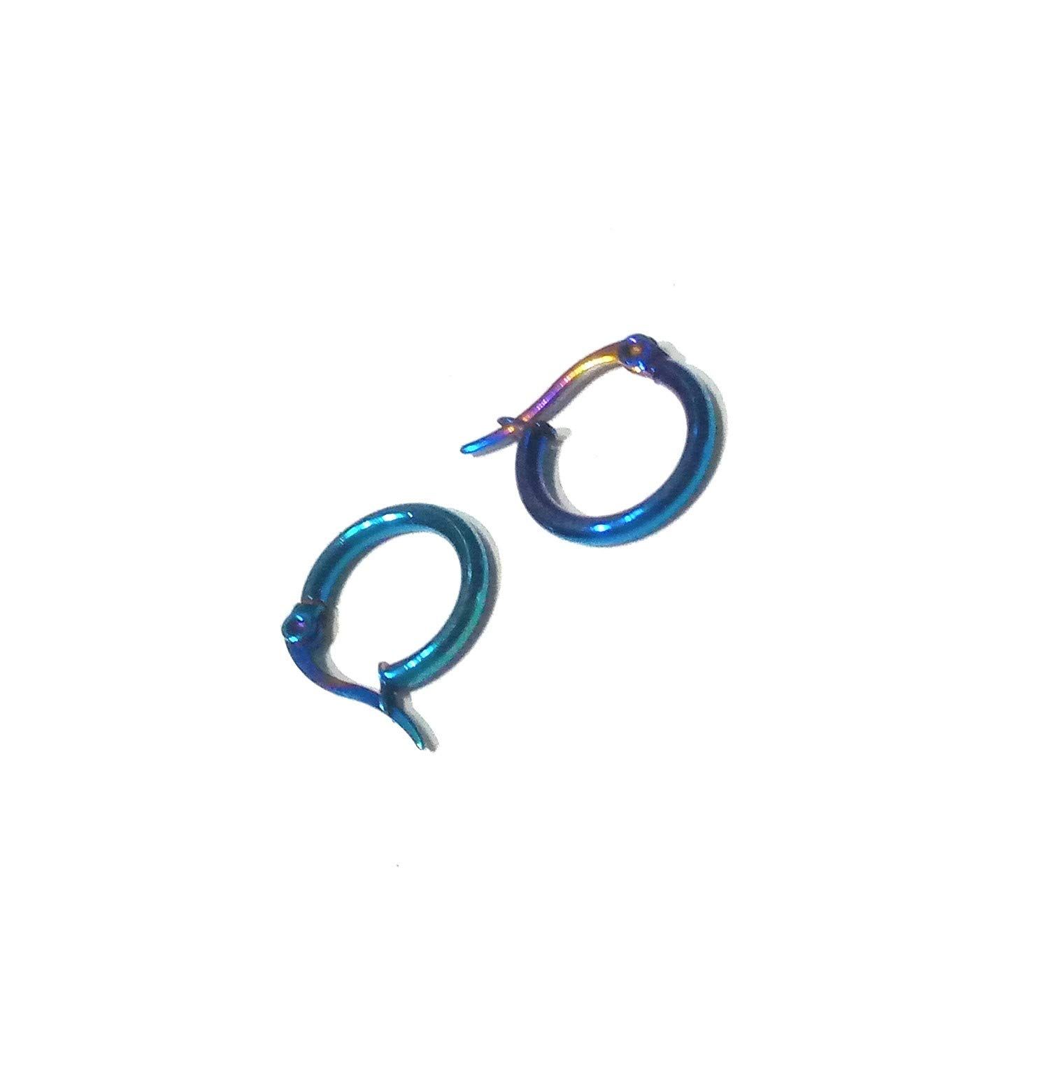 Nawani 1 Pair Mens Jewellery Blue Studs Earring/Earring for Men/Boys/Boyfriend.