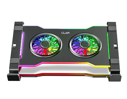 Claw Hyperlift X2 - 2 Motor RGB Laptop Cooling Pad with 1 USB and 1 Type-C Port with Adjustable Height