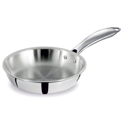 BALTRA Triply Stainless Steel Fry Pan (Induction Friendly) Silver, 22 cm BALTRA Triply Stainless Steel Fry Pan (Induction Friendly) Silver, 22 cm