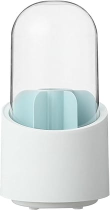 Makeup Brush Holder,360 Rotating Cosmetics Make up Brush Organizer Storage with Lid for Women Girls (White) Makeup Brush Holder,360 Rotating Cosmetics Make up Brush Organizer Storage with Lid for Women Girls (White)